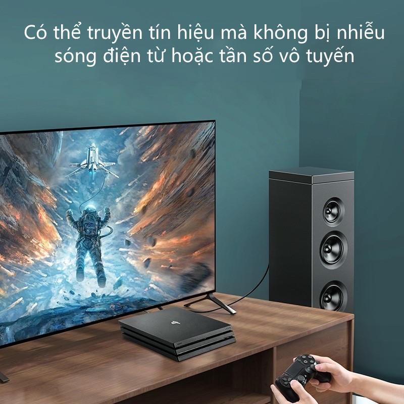 Cáp audio quang Toslink Optical hỗ trợ âm thanh 5.1/ 7.1 dài 1-3m UGREEN 70890- Hàng chính hãng
