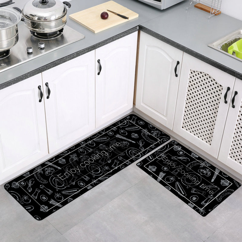 Set Thảm Đôi Nhà Bếp Nhung Nỉ Tiện Lợi - Mẫu 2