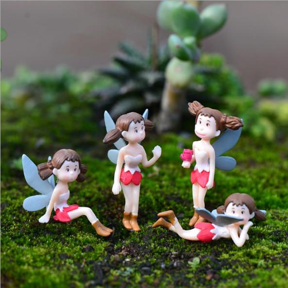 KHO-HN * Combo 04 nàng tiên cánh bướm dùng trang trí tiểu cảnh, terrarium, DIY