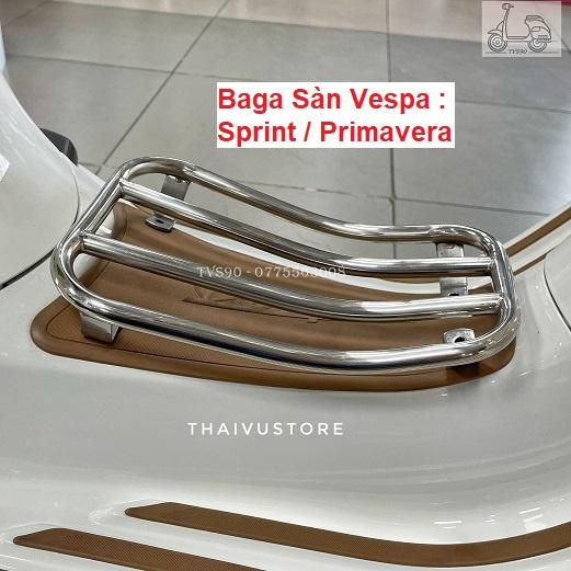 Baga Sàn dành cho xe Vespa Màu trắng inox