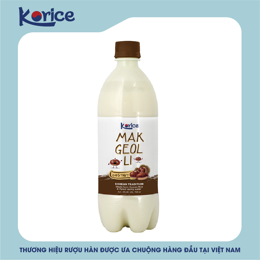 Rượu Korice Makgeolli Hạt Dẻ 6% 750ml