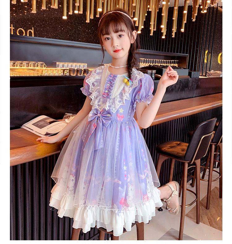 SHUANGYAN Đầm bé gái 2022 Váy mùa hè Lolita Váy mùa thu Cô gái nhỏ Váy công chúa Váy trẻ em Lolita