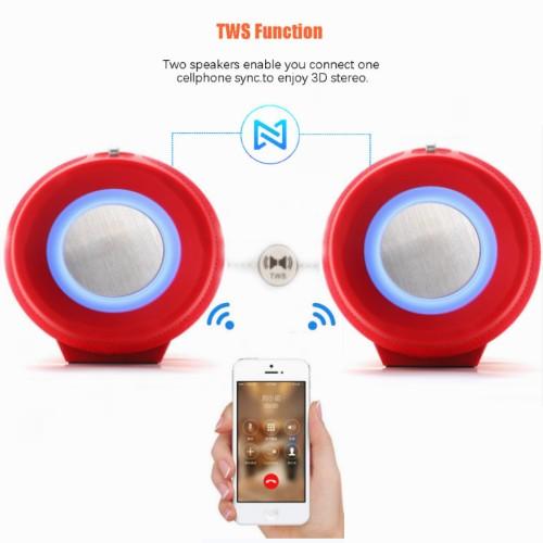 TG322 40W loa bluetooth di động 3600mAh RGB LED LED LIGHT 3D LOUDSPEAKER WIRELESS WIRELESS Subwoor Subwoor Subwor Color: Army Green Woofer Size/Full-Range Size: 3"