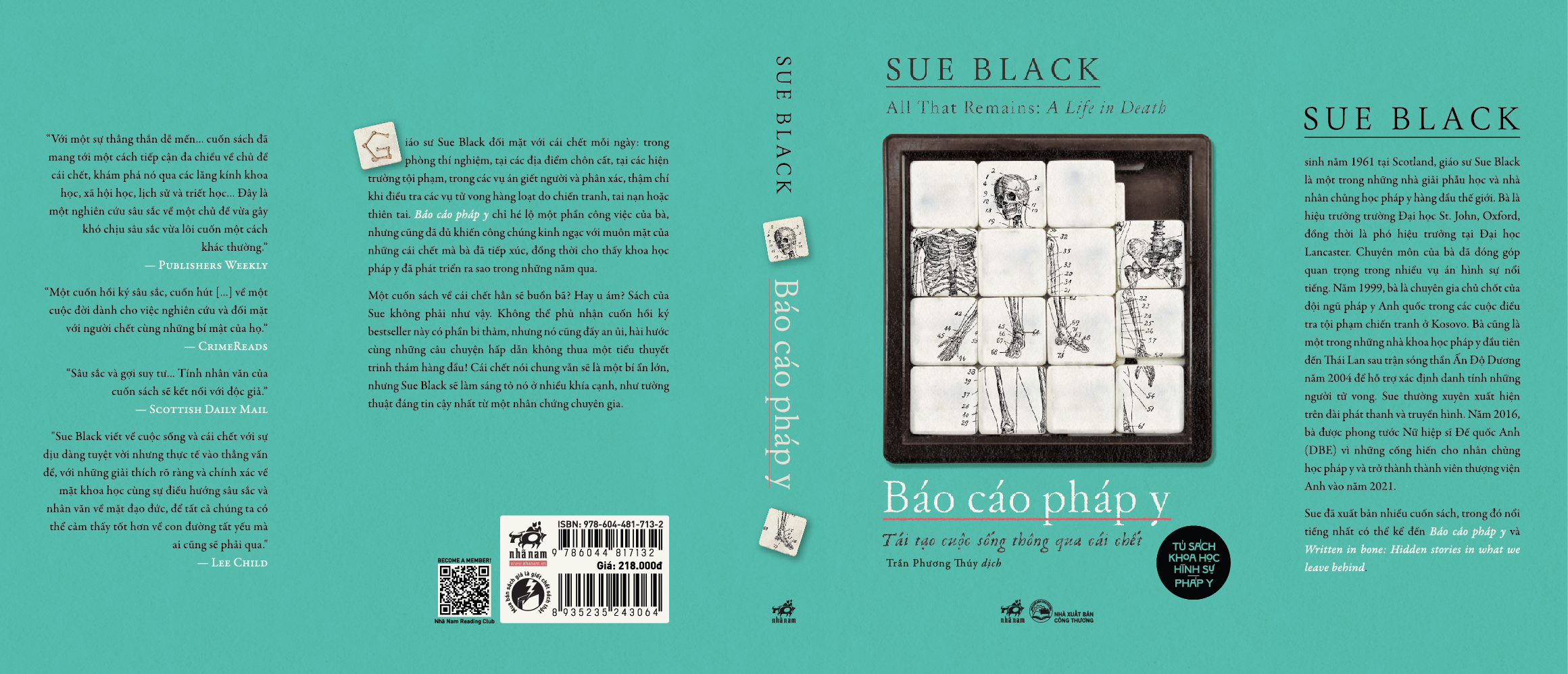 Sách - Báo cáo pháp y (Tái tại cuộc sống thông qua cái chết) (Sue Black) (Nhã Nam Official)