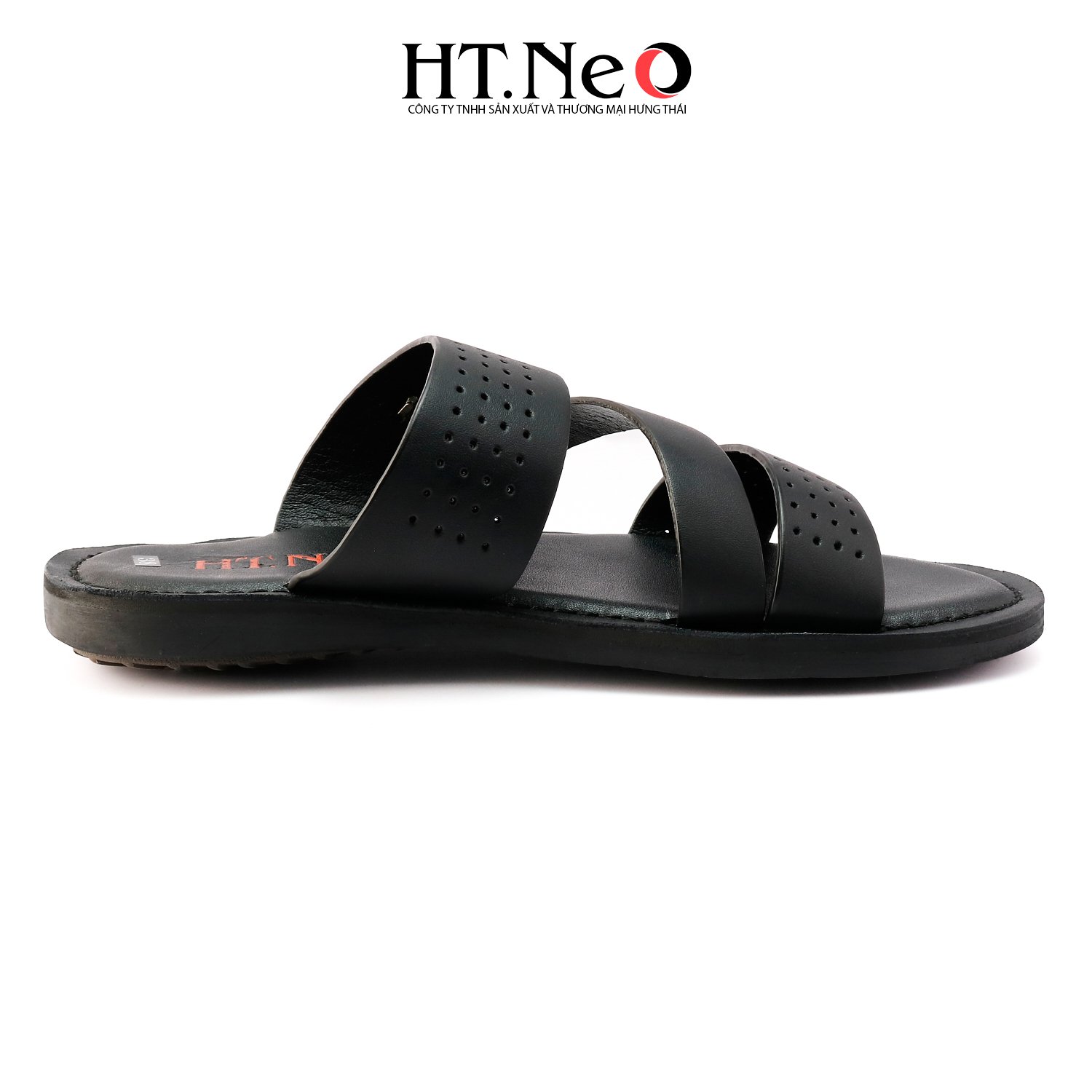 Sandal nam HT.NEO, da cao cấp, thiết kế đơn giản, trẻ trung, da cao cấp, đi êm chân SD134