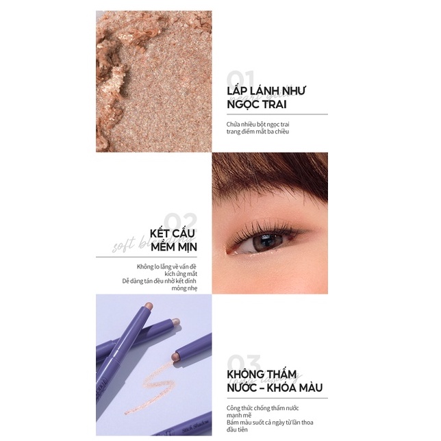 [COLOR OF THE YEAR 2022] Nhũ Mắt Merzy Soft Touch Stick Shadow 0.9g