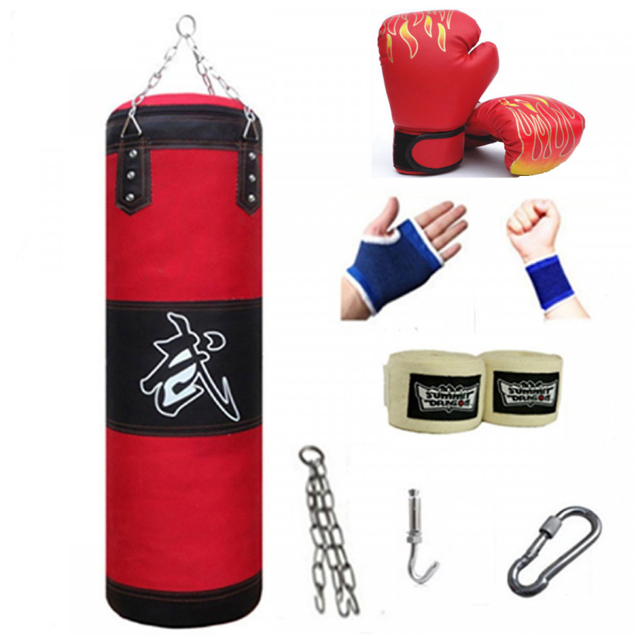 Vỏ Bao Cát Đấm Bốc 3 Lớp Cao Cấp – Vỏ Bao Cát Boxing Chính Hãng miDoctor, Trụ Đấm Bốc Treo