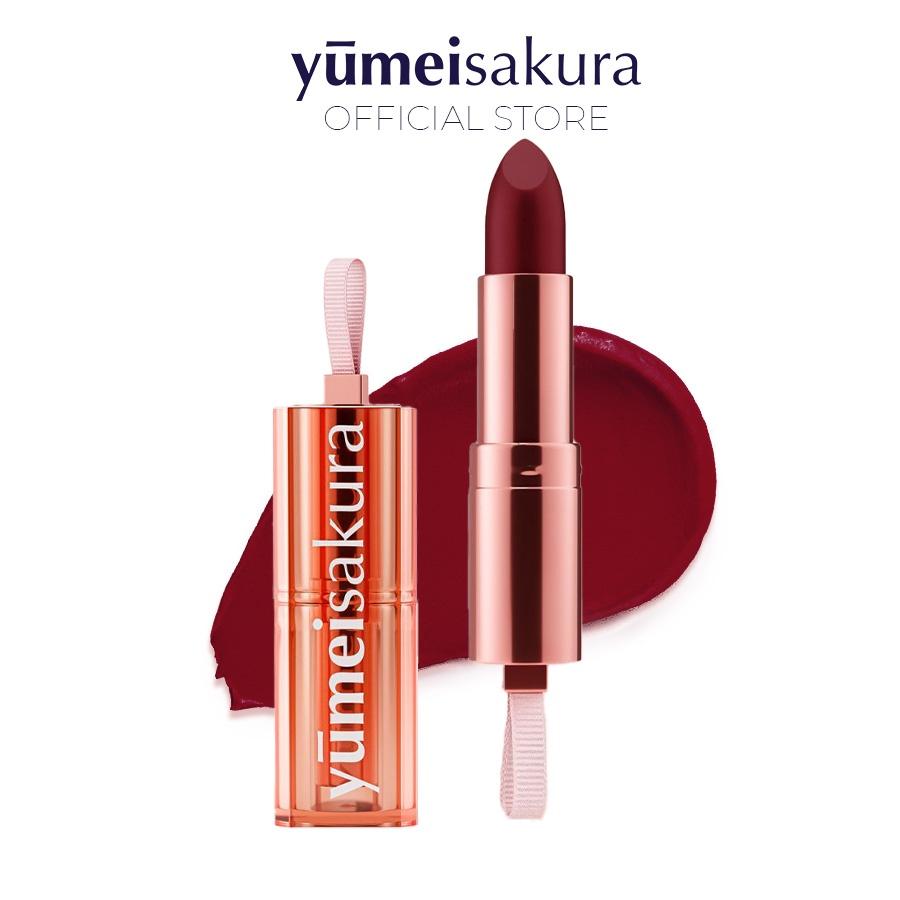 Son Thỏi Lì Mịn Chotto Matte Yumeisakura Đỏ Rượu Sẫm Burgundy Red Lipstick YMS17 3.5g