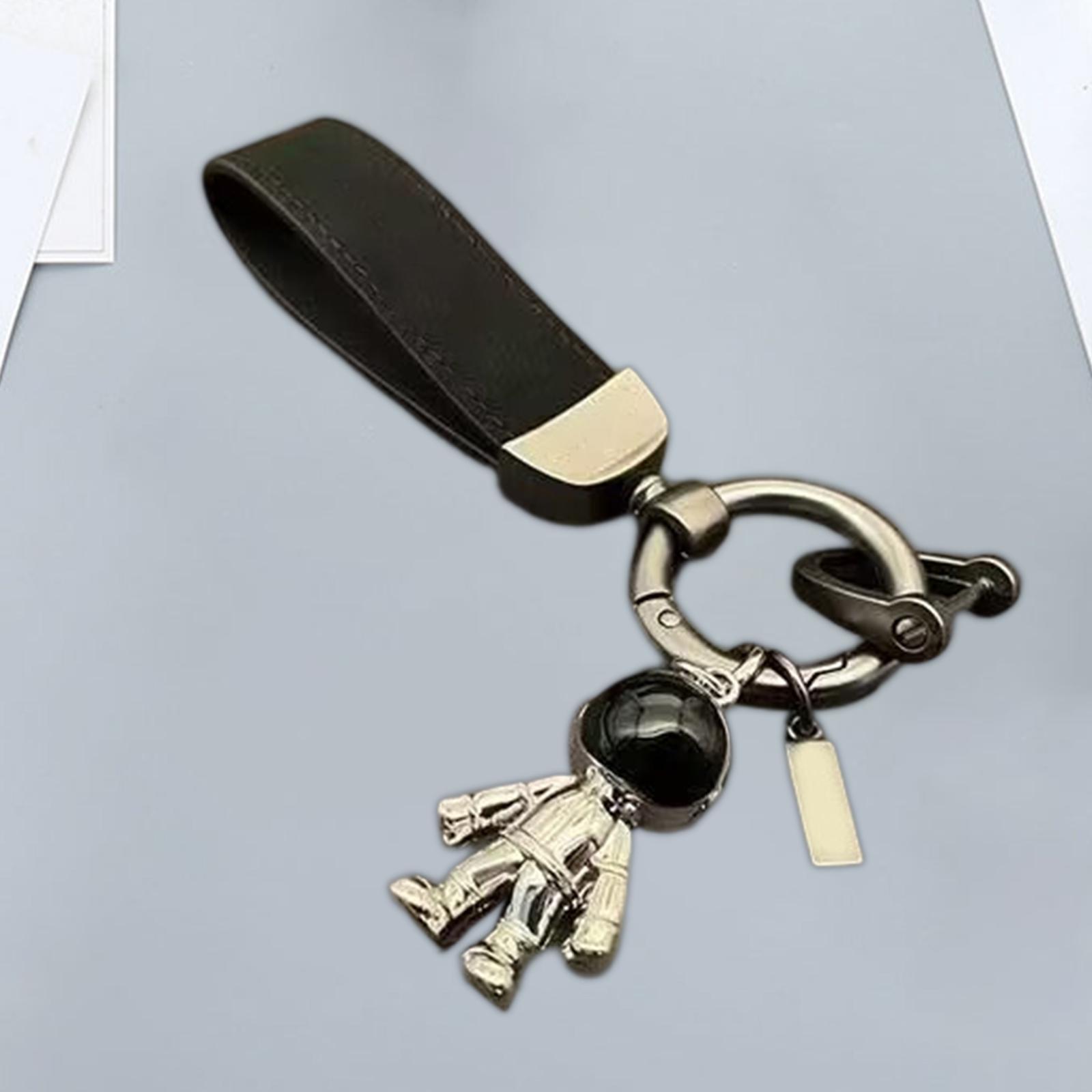 PU Leather Keychain Key Chain Holder Simple Fashion Gift Universal Wrist Strap Decor Zinc Alloy Wear Resistant Pendant for Backpack Men