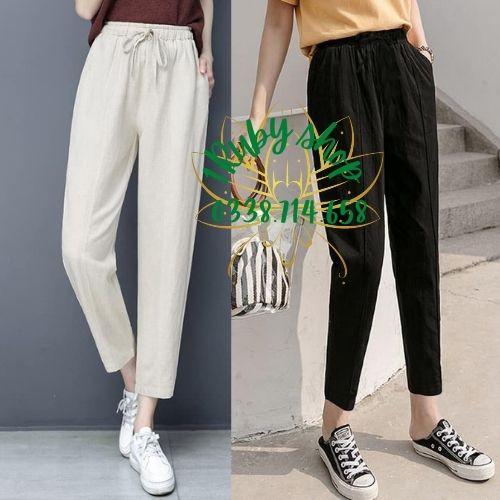 Quần Baggy Đũi Cạp Chun FRRESHIP Quần Đũi Vải Cao Cấp Không Nhăn Nhàu Quay Máy Thoải Mái