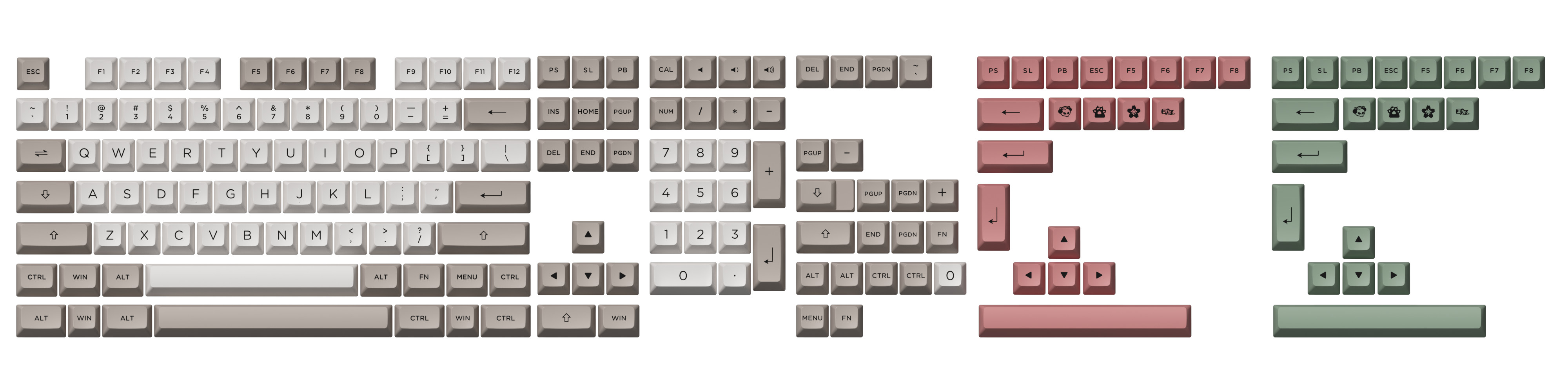 Nút bàn phím AKKO Keycap Set - 9009 (ASA Profile) - Hàng Chính Hãng