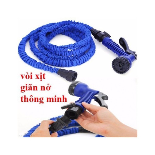 Vòi nước dãn nở 30m với 7 chế độ xịt tiện lợi, cực thích hợp để rửa xe, tưới cây