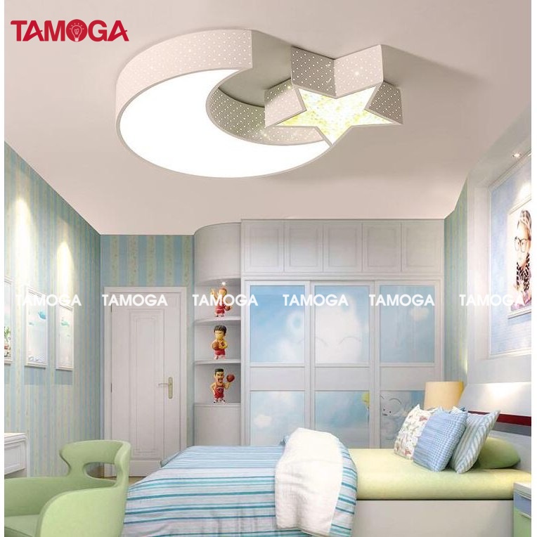 Đèn trần trang trí hình trăng sao TAMOGA RUBYS 8324+ Tặng kèm khiển