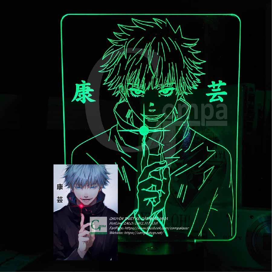 Đèn Ngủ 3D LED ANIME Jujutsu Kaisen Satoru Gojo Type 12 AJKN0112 16 màu tùy chỉnh