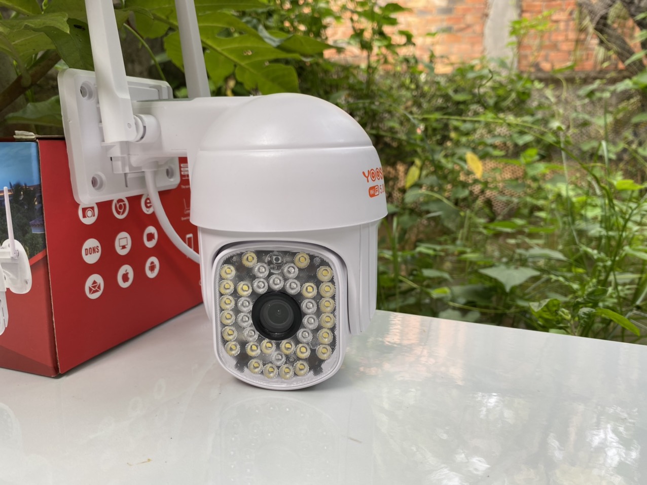Camera Ip Wifi Yoosee PTZ X4000 48 LED 1080P , Xem đêm có màu , đàm thoại 2 chiều , Cảnh báo đột nhập , Camera ngoài trời chống nước IP66 - Hàng Chính Hãng