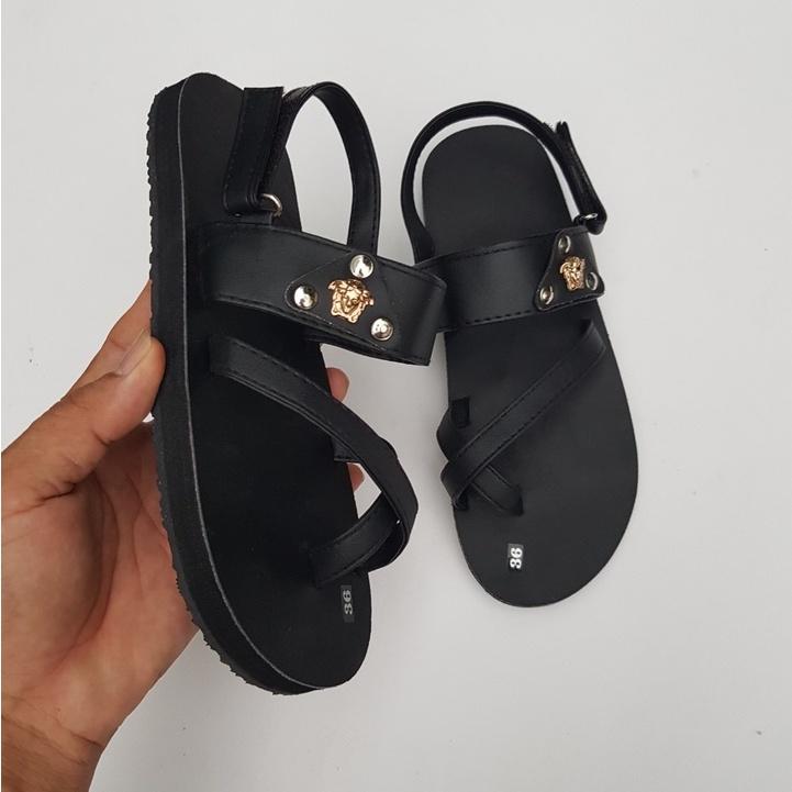 xăng đan nam nữ sandal đồng nai đế đen quai đen size từ 34 nữ đến 43 nam