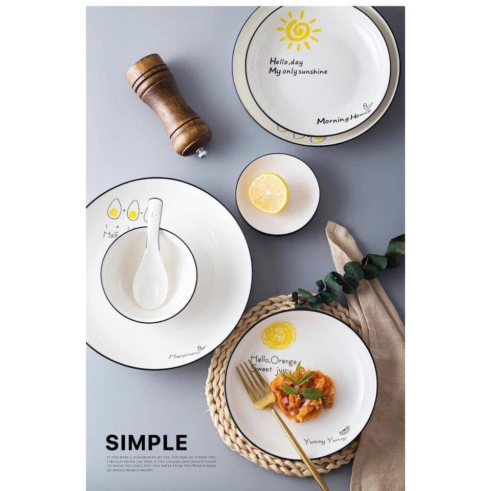 SET BÀN ĂN MẶT TRỜI 25 CHI TIẾT CHO GIA ĐÌNH 4 NGƯỜI
