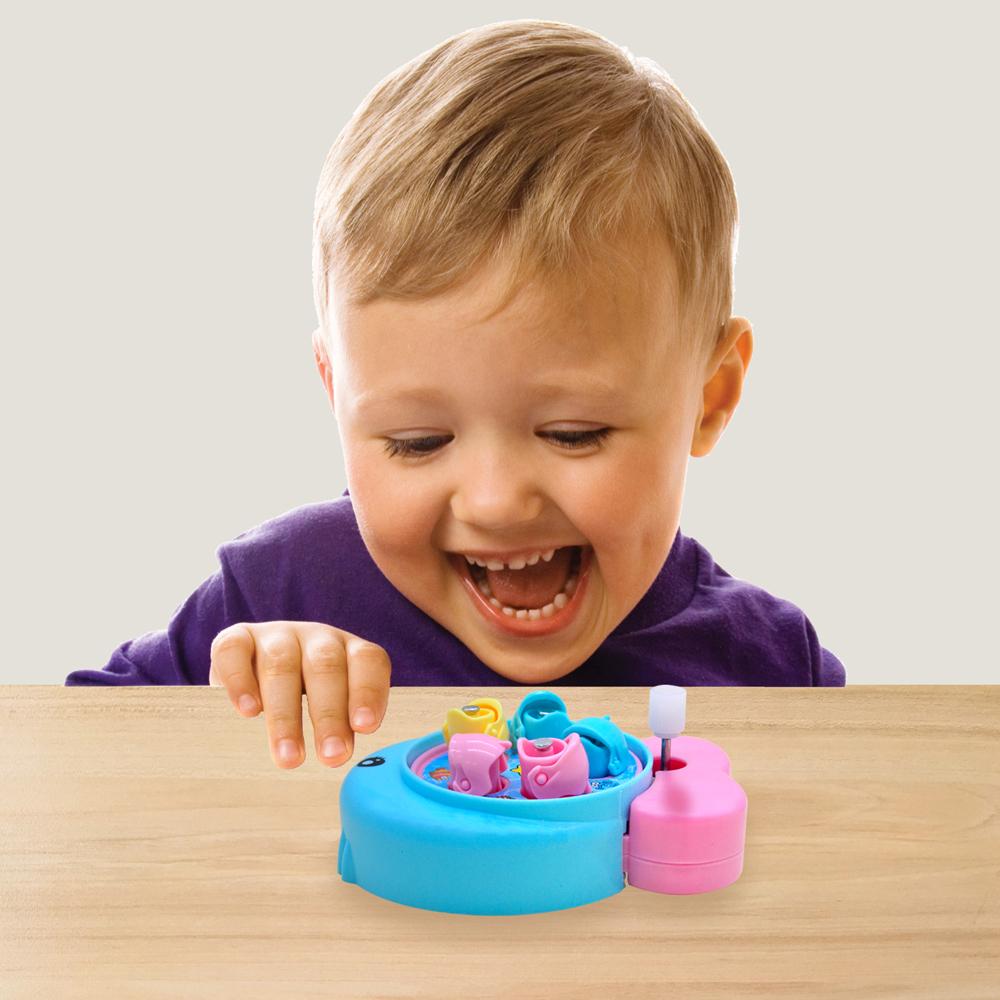 Đồ chơi câu cá di động mini, thiết kế để cuộn lên, dễ thương, tương tác nhỏ, giáo dục ngoài trời, hài hước, quà tặng giá cho trẻ em