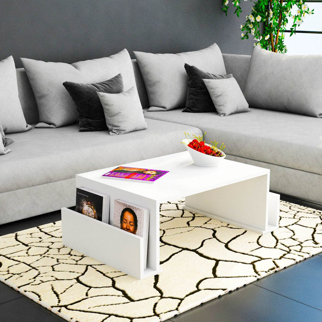 Bàn trà gỗ hiện đại SMLIFE Campbell | Gỗ MDF dày 17mm chống ẩm | D110xR55xC40cm
