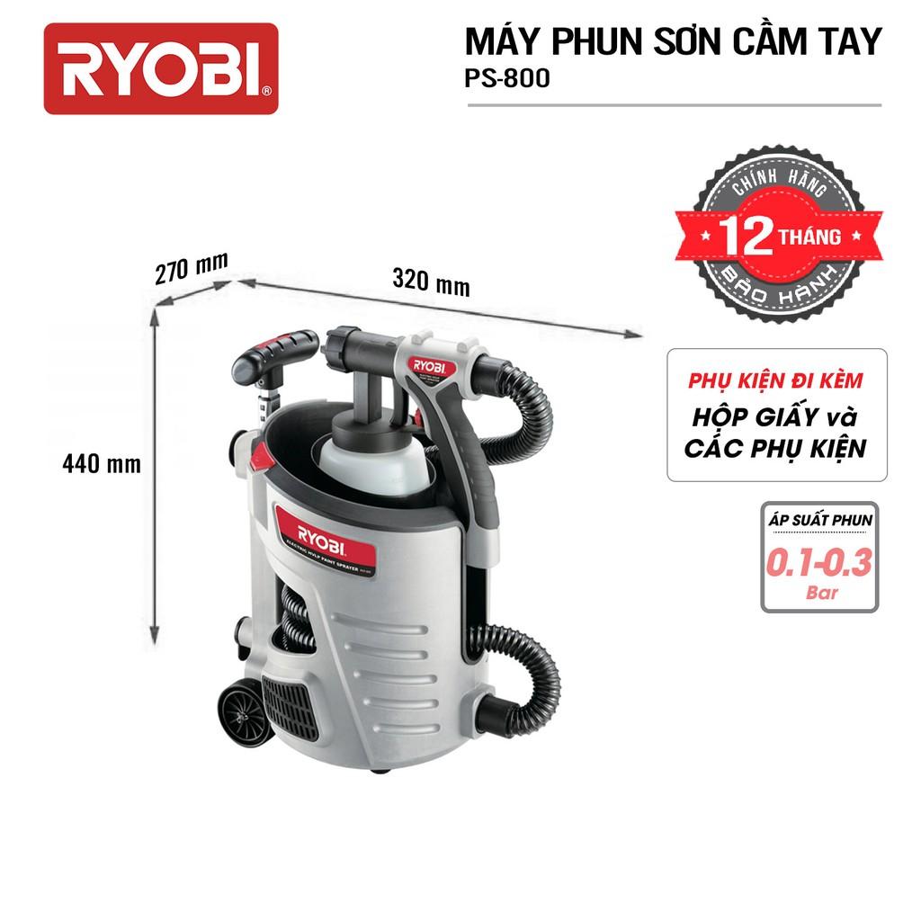 Máy phun sơn cầm tay điện 700W RYOBI (KYOCERA) - PST-800 (Kèm Linh kiện khác)