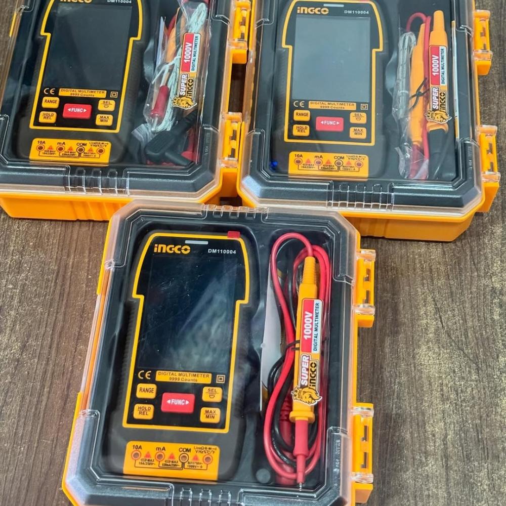 ĐỒNG HỒ VẠN NĂNG KỸ THUẬT SỐ 1000V 9999 SỐ ĐẾM THÔNG MINH 9.999V INGCO DM110004 - HÀNG CHÍNH HÃNG