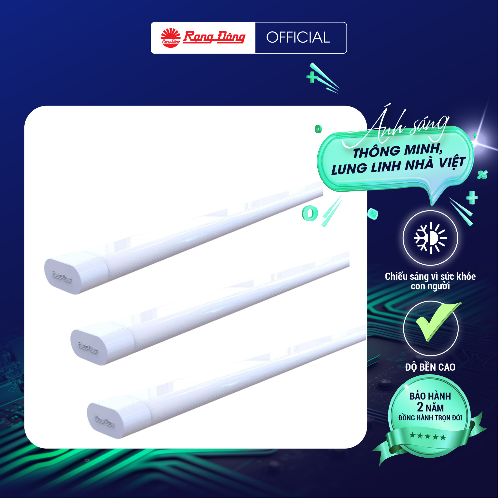 Bộ đèn LED BD M36L 6020W Kích thước 60cm Trắng