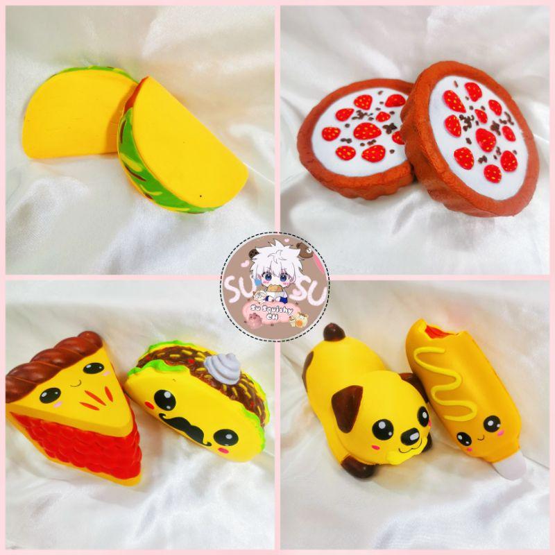 Đồ chơi Squishy Bánh, xúc xích, cún