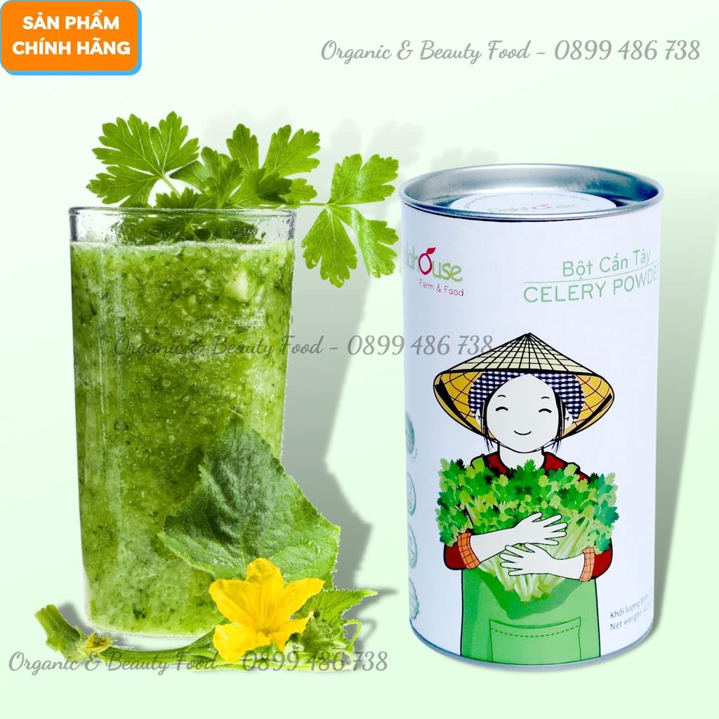 Bột Cần Tây Hữu Cơ Nguyên Chất Sấy Lạnh Dalahouse - Lon 120g - Hỗ trợ giảm cân, cao huyết ap, ngăn chặn gia tăng mỡ trong máu - Da sáng, Dáng thon, Thanh lọc cơ thể.