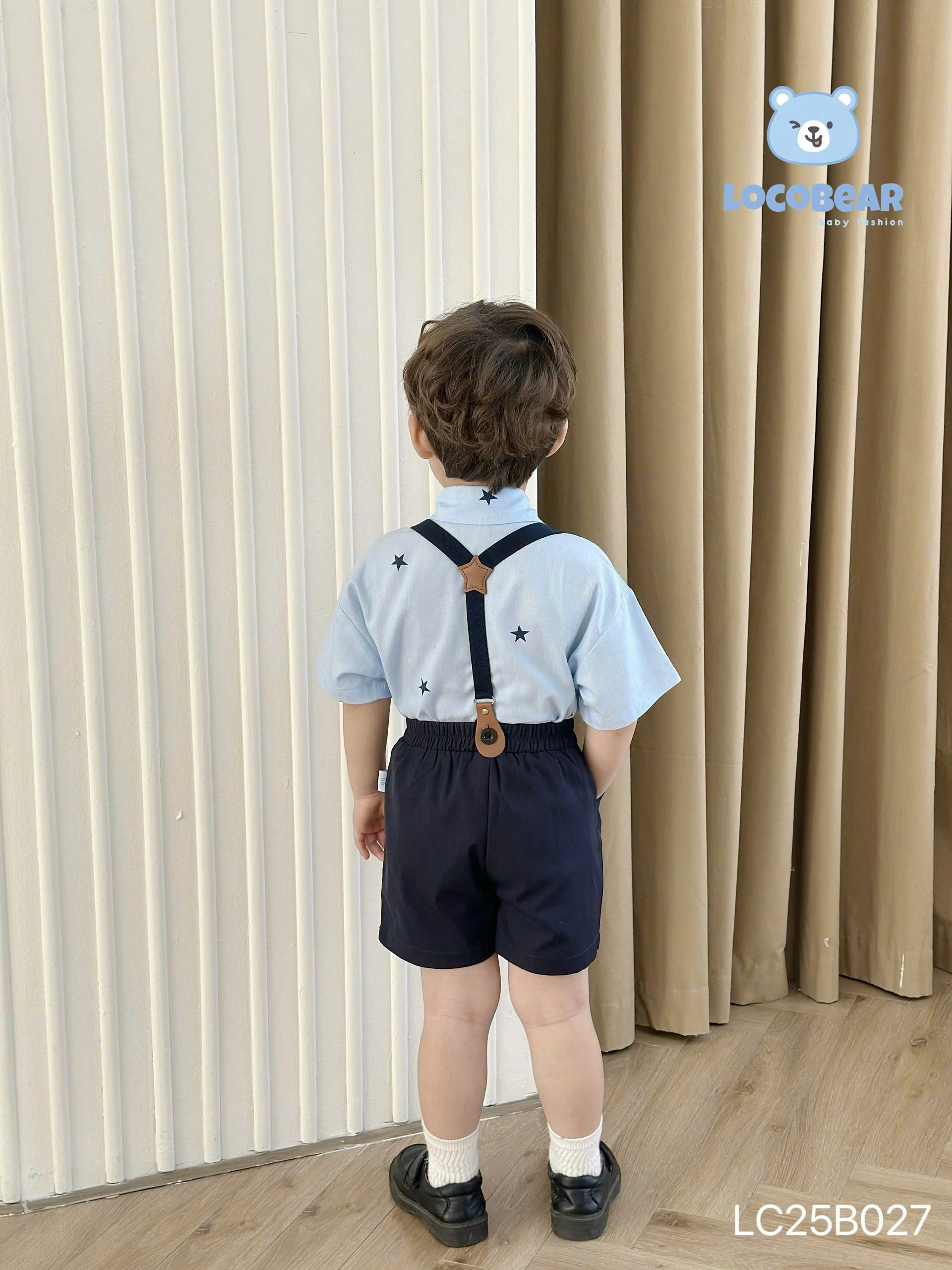 Set bộ sơ mi cho bé trai đi chơi đi tiệc phong cách Hàn Quốc size 10-25kg chất kate mềm nhẹ dễ mặc