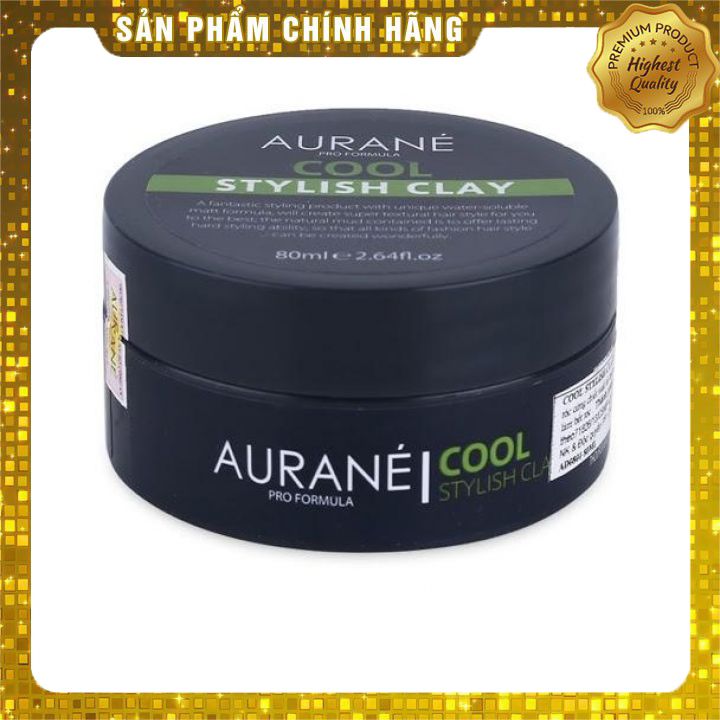 Hình ảnh Sáp tạo kiểu tóc nam cứng mờ Aurane Cool Stylish Clay 80ml