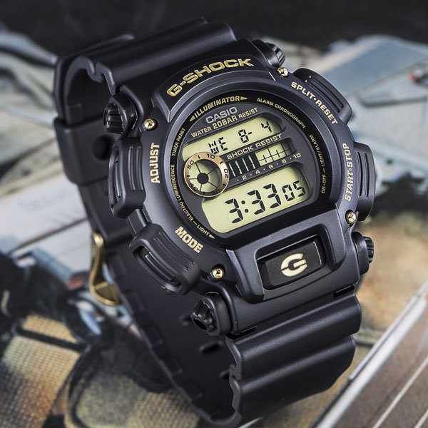 Đồng hồ nam dây nhựa Casio G-Shock chính hãng Anh Khuê DW-9052GBX-1A9DR (43mm)