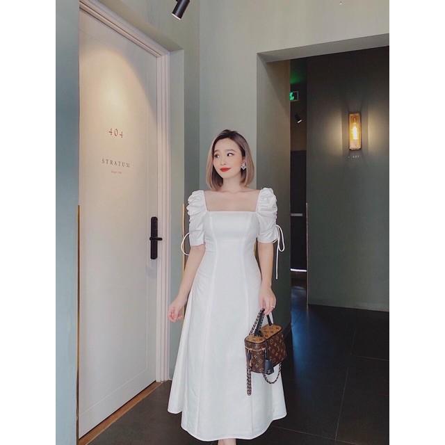 Đầm Suông Dài Cổ Vuông Nhiều Màu