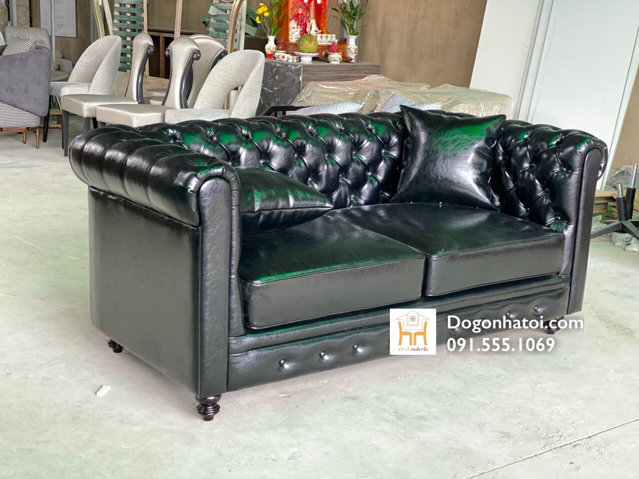 Ghế Sofa Bọc Da Chất Lượng Cao SF404 - Đồ Gỗ Nhà Tôi