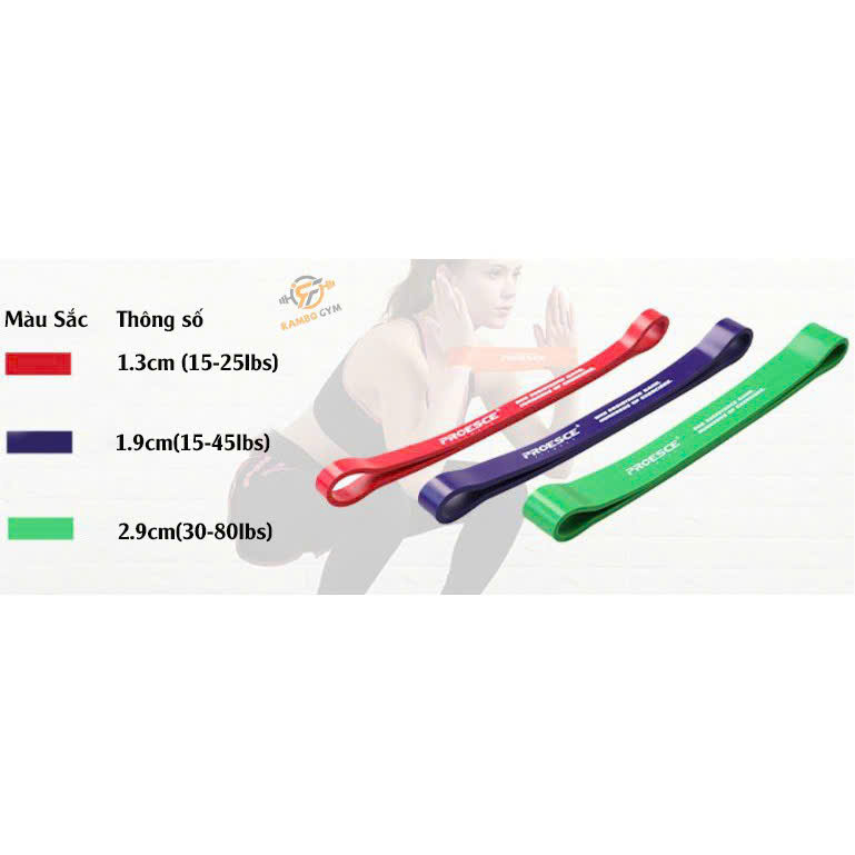 Dây kháng lực tập gym Superband - Tập Chân mông, chân