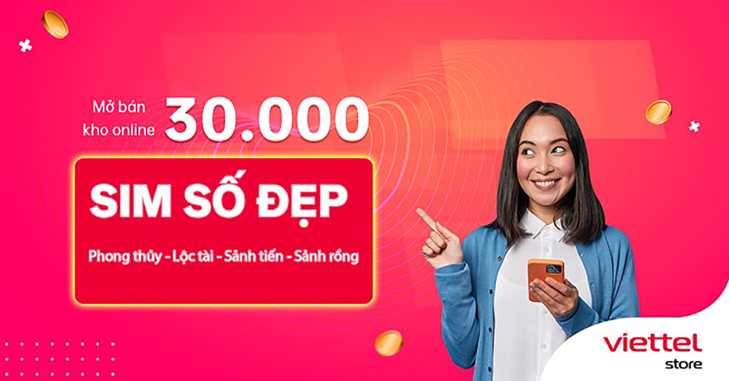 SIM VIETTEL đầu 09 - Số đẹp - Phong thủy - Giá rẻ - Ưu đãi Thoại, Data - Hàng chính hãng