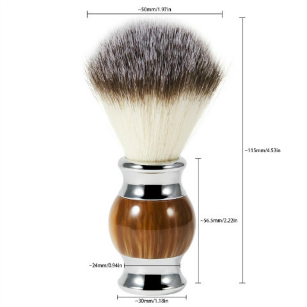 Home Barber Shop Man Beard Shaving Soap Brush Facial Hair Handle