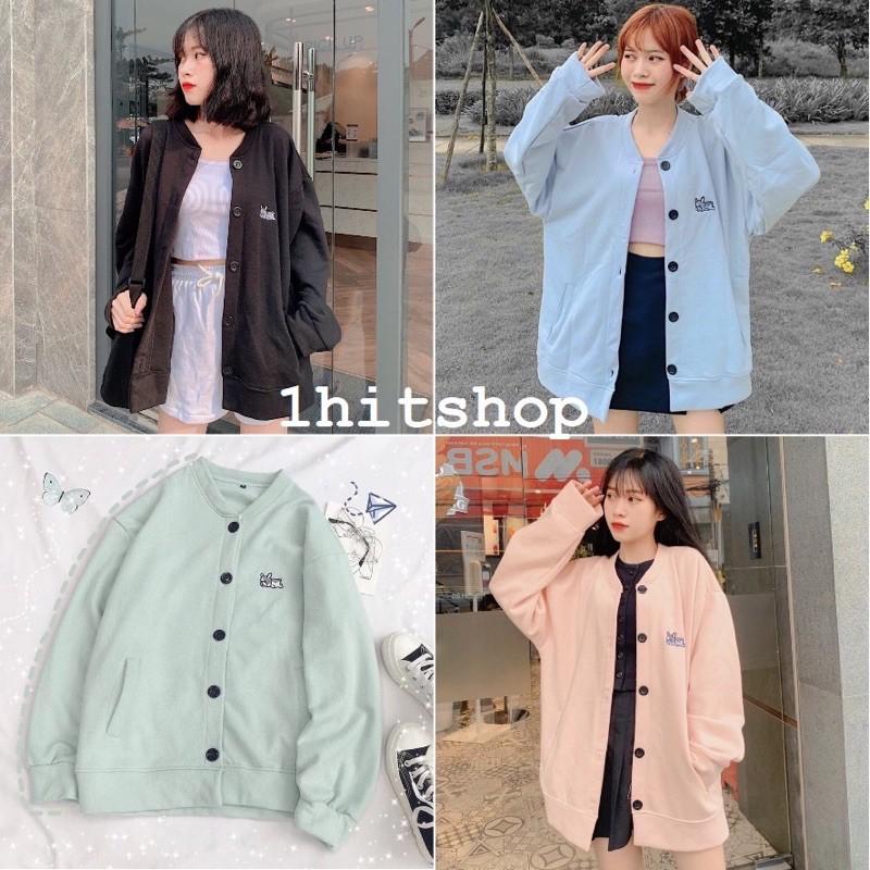 ÁO KHOÁC NỈ CADIGAN ÁO KHOÁC NỈ THÊU SIÊU HOTT