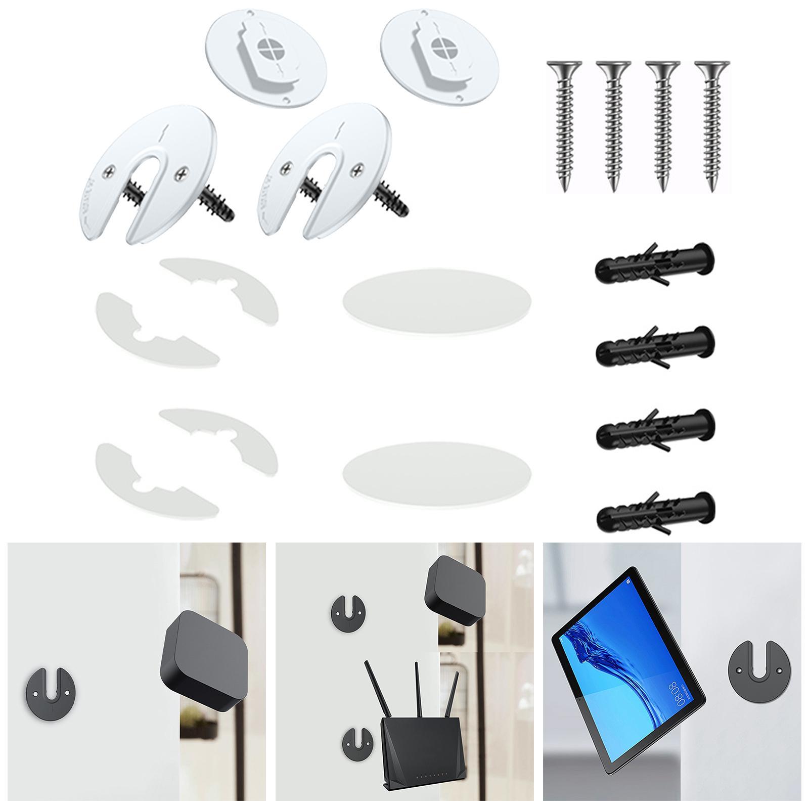 Wall Mount Tablet Bracket 90 Degrees Rotatable Tablet Holder for Laptop Router Living Room