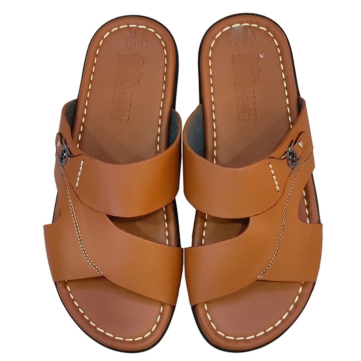 Dép Nam Quai Ngang HA NAM Da Bò Thật Cao Cấp DN2074