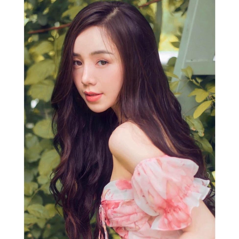 Đầm váy maxi voan lót lụa hoa hồng trễ vai xoè dài Ivy.fashion đi biển dự tiệc dạo phố bigsize gợi cảm sexy
