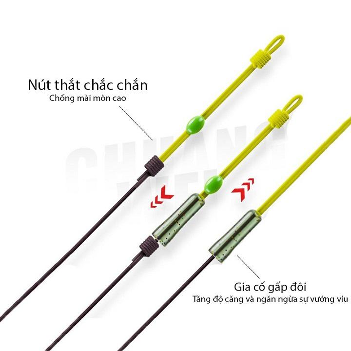 Dây Trục Săn Hàng Quấn Sẵn XStyle Dây Trục Câu Đài Bọc Silicon Cao Cấp DC20