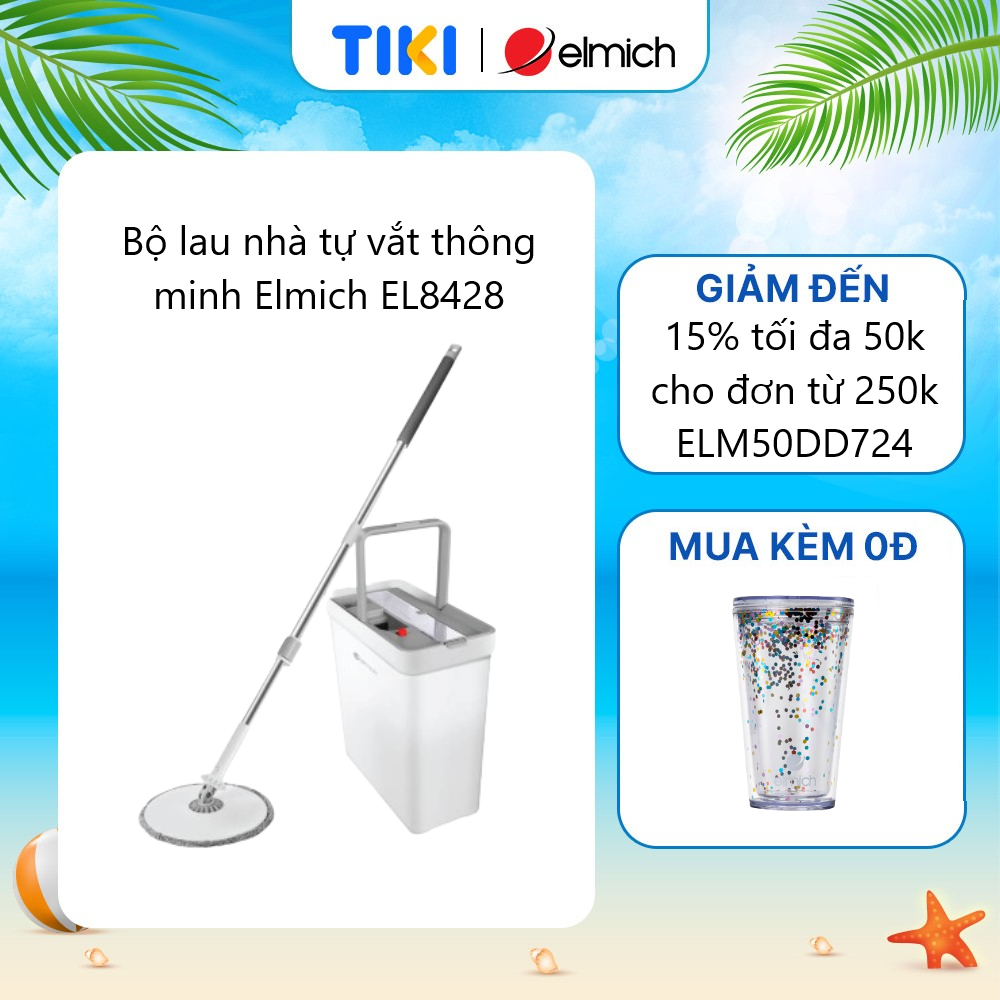 Bộ lau nhà tự vắt thông minh Elmich EL8428
