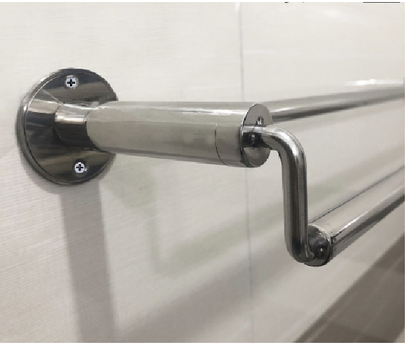 Thanh treo khăn lệch INOX 201, INOX 304 - Máng khăn đơn/đôi - Vắt khăn nhà tắm