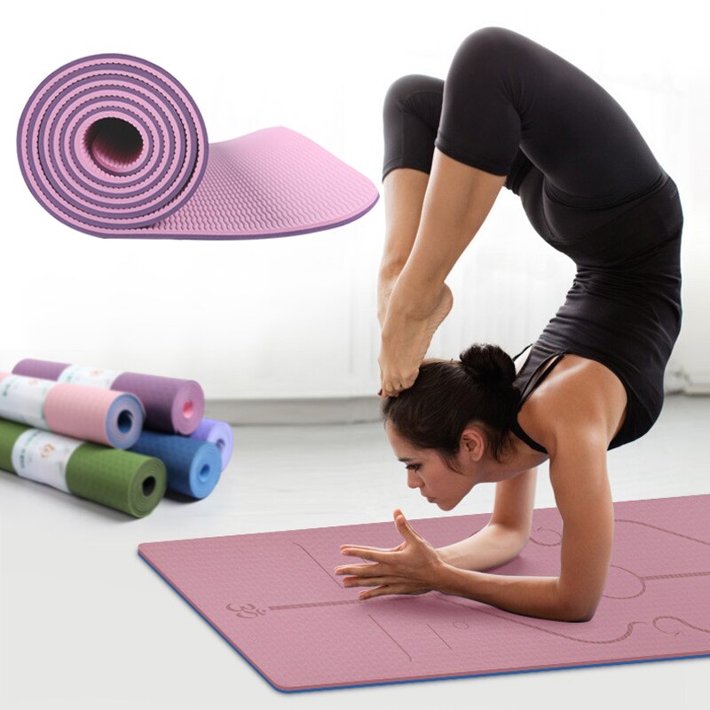 THẢM TẬP YOGA 2 LỚP CAO CẤP KO TÚI BY9021