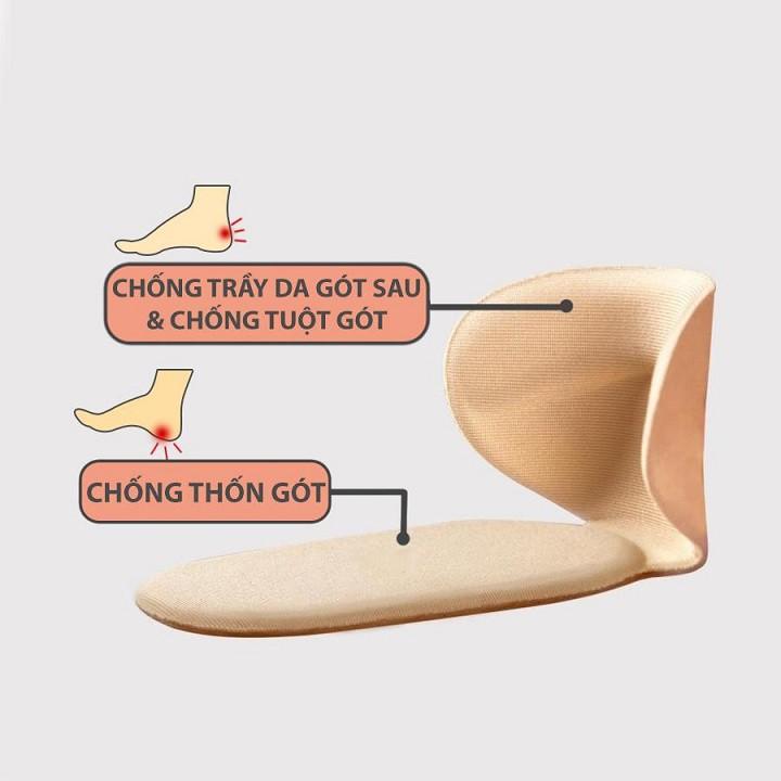 Cặp lót giày chống trầy xước khi mang giày cao gót bằng mút êm ái thaylamua 21166