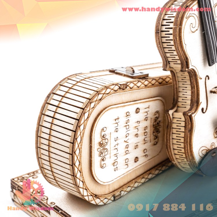 Mô hình lắp ghép gỗ Rolife - Đàn Violin - Robotime Violin Capriccio TG604K