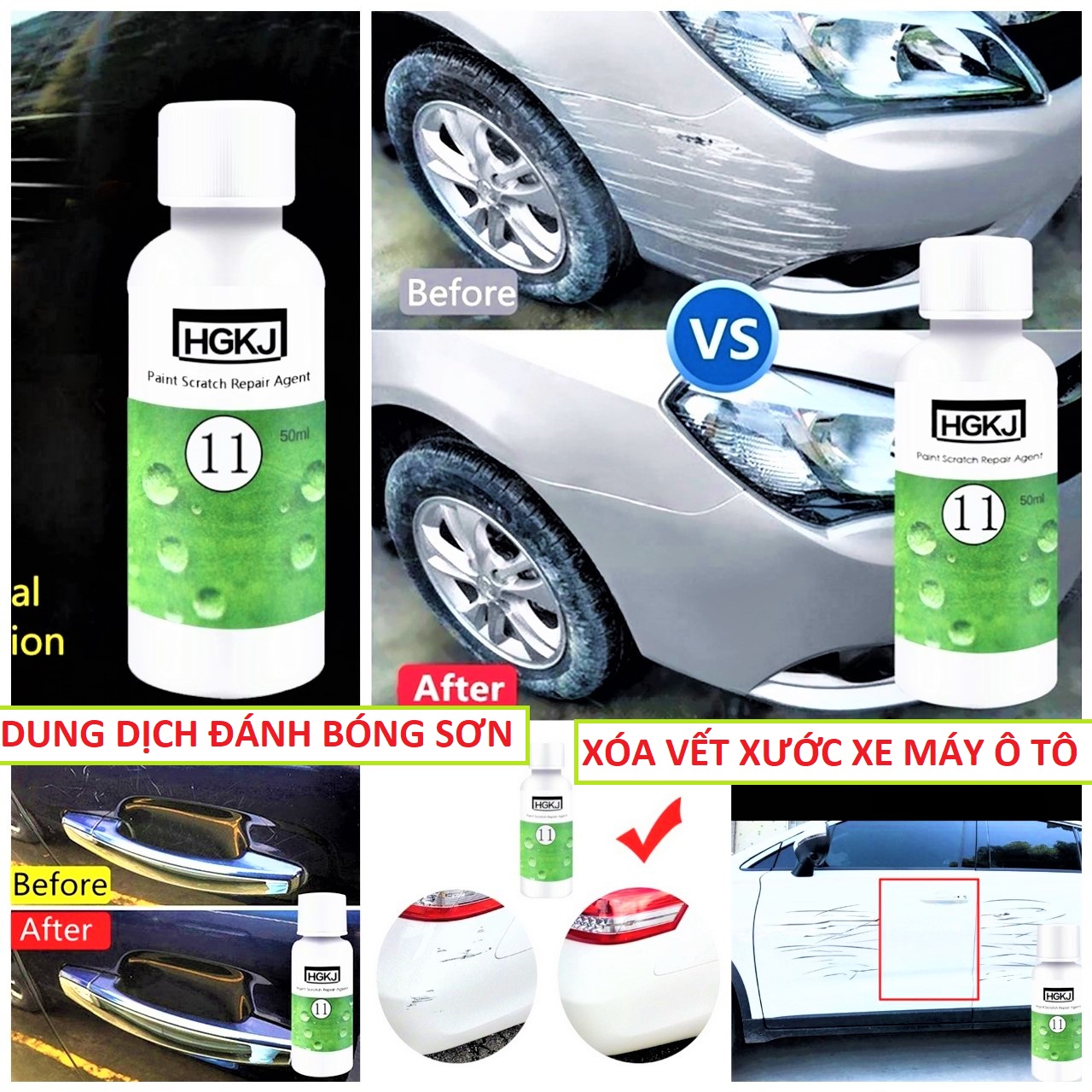 Dung dịch đánh bóng xóa vết xước ô tô xe máy như mới loại tốt