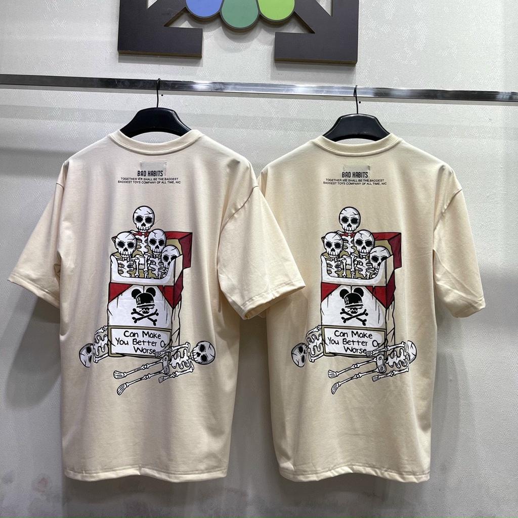 Áo thun unisex tay lỡ BAD TOBACCO || Hany shop
