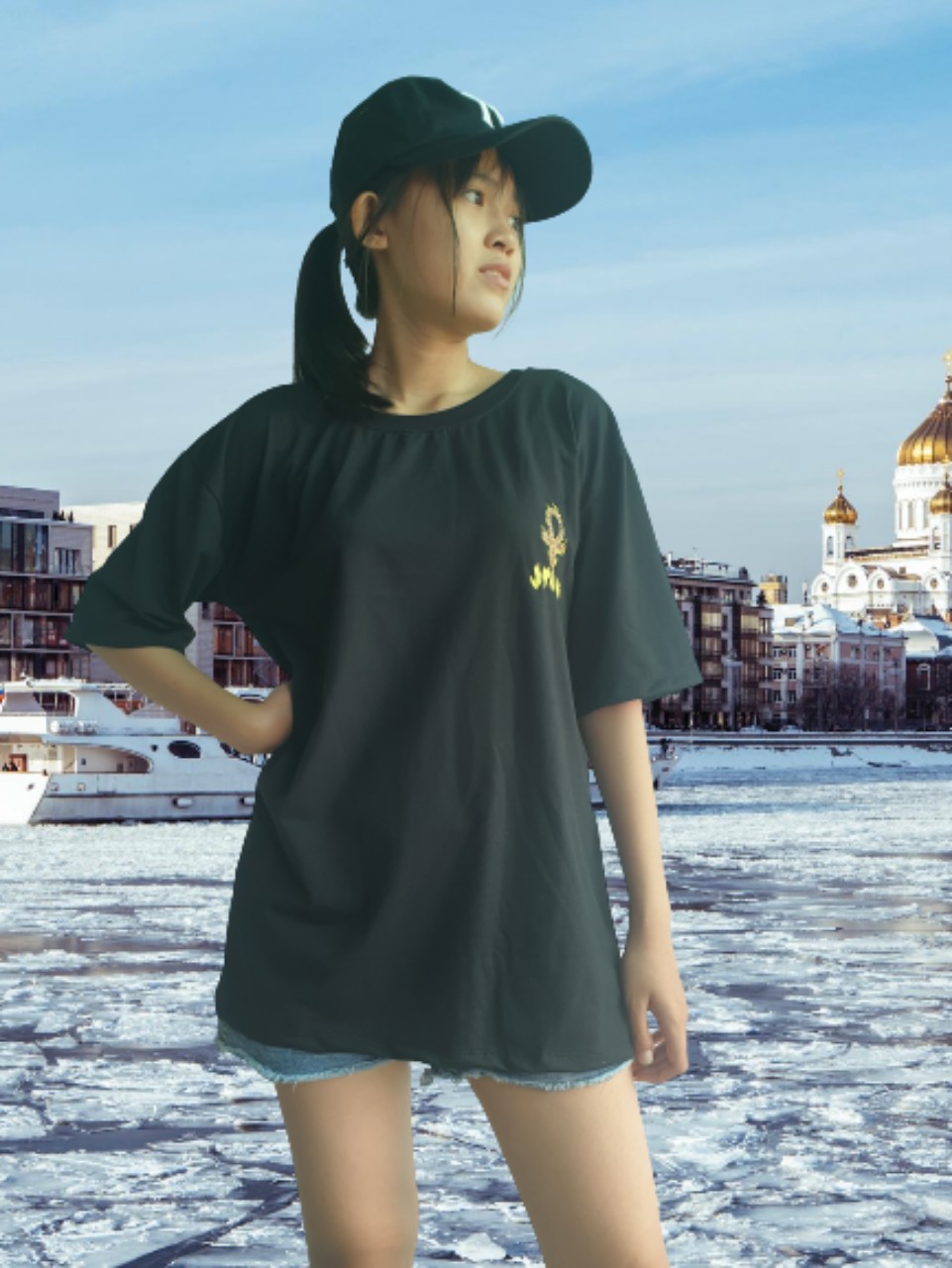 ÁO THUN UNISEX NAM NỮ form rộng tay lỡ - Free size 40-70kg -Dành cho cả Nam và Nữ - LEE'S