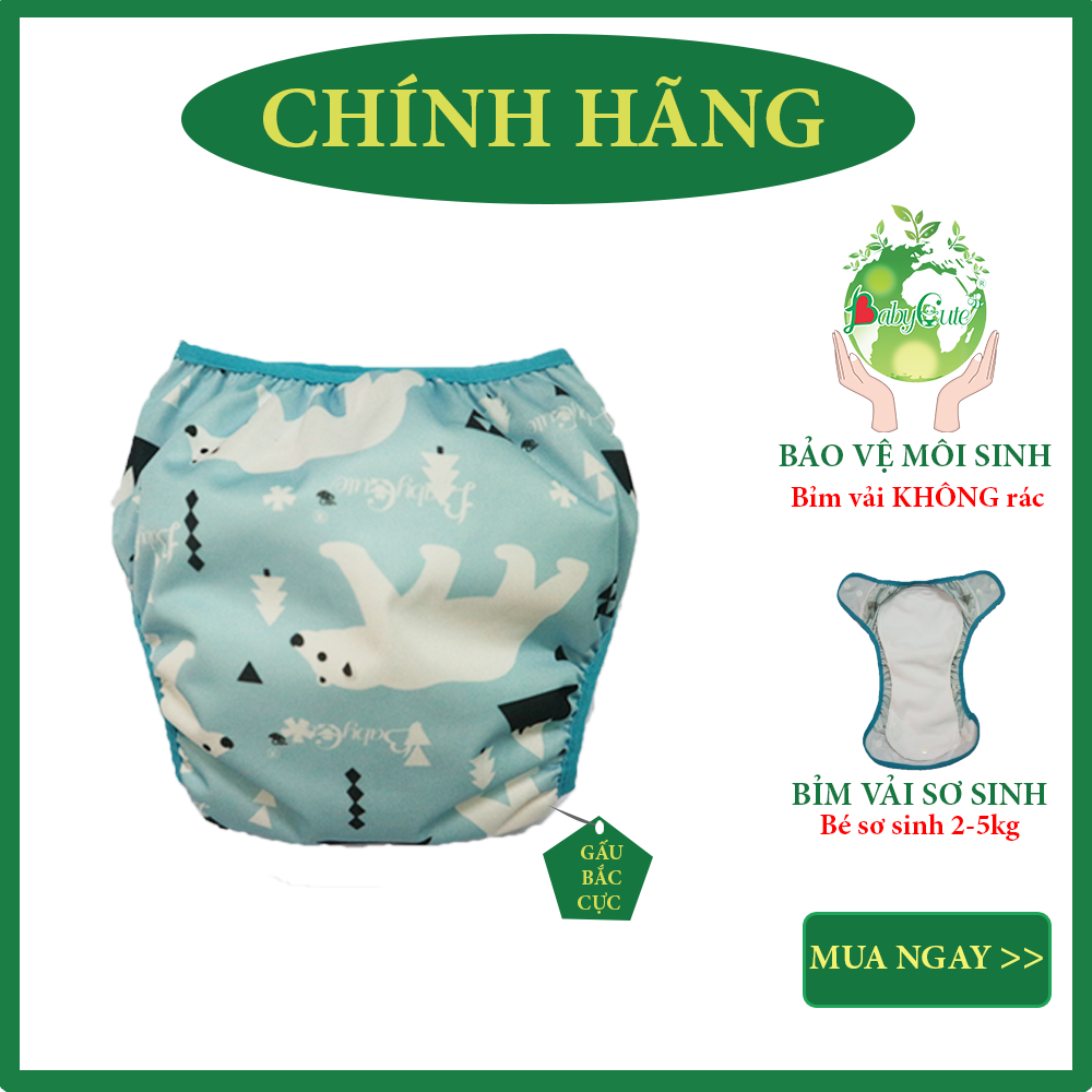 Combo 3 bộ tã vải Sơ sinh BabyCute size SS - Giao mẫu ngẫu nhiên